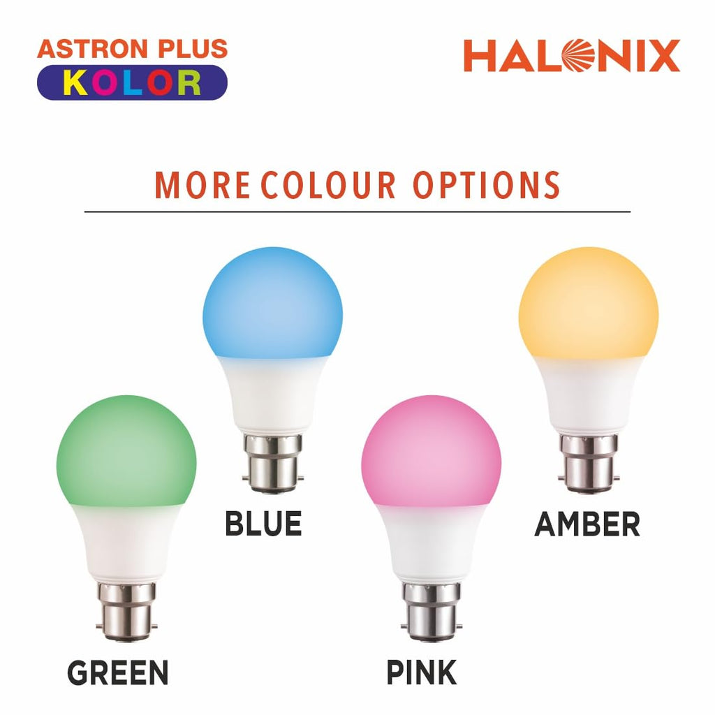 HALONIX LED BULB ASTRON PLUS 9W B22 RED PACK 2