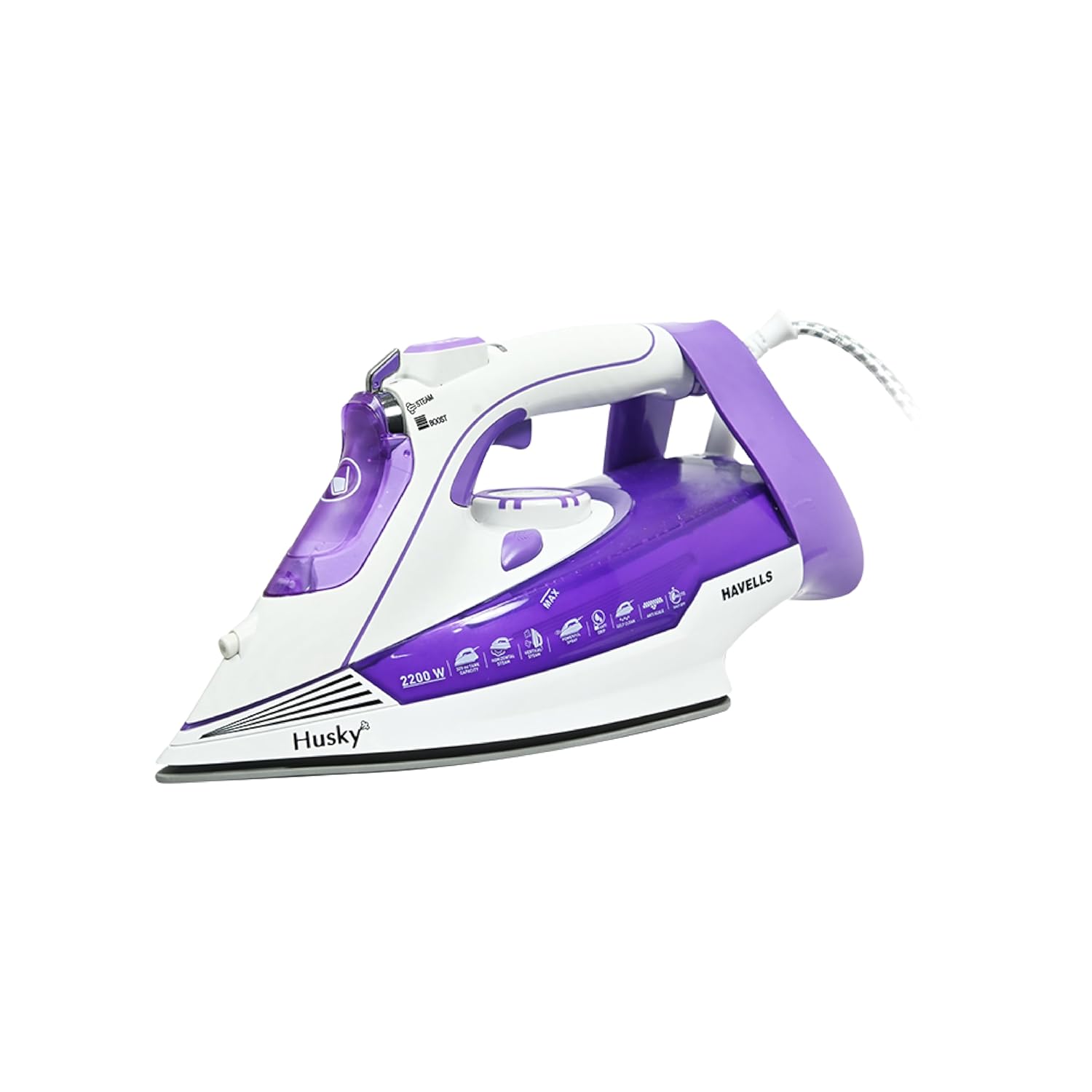 HAVELLS Husky 2200 W Steam Iron with Auto Shut Off, Steam Boost, Vertical, Horizontal Ironing