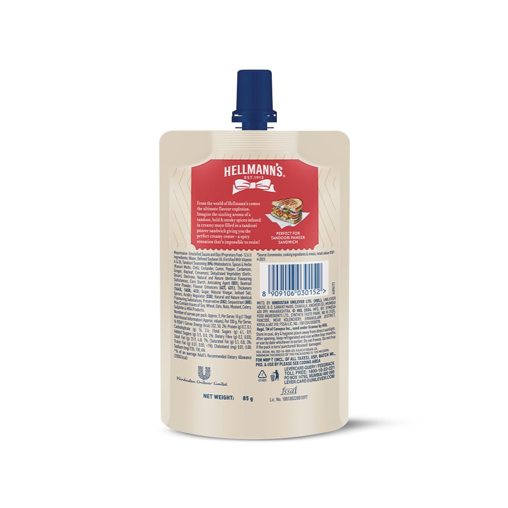 Hellmann's Smoky Tandoori Mayo, 85g