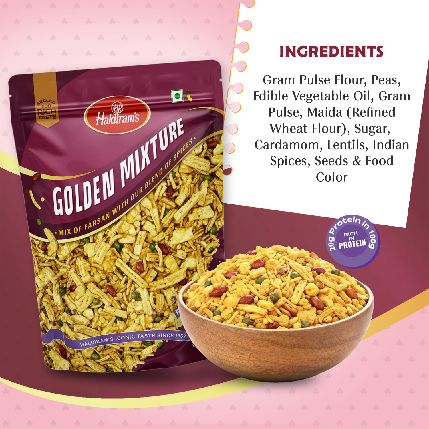 Haldiram's Golden Mixture Namkeen 800 g