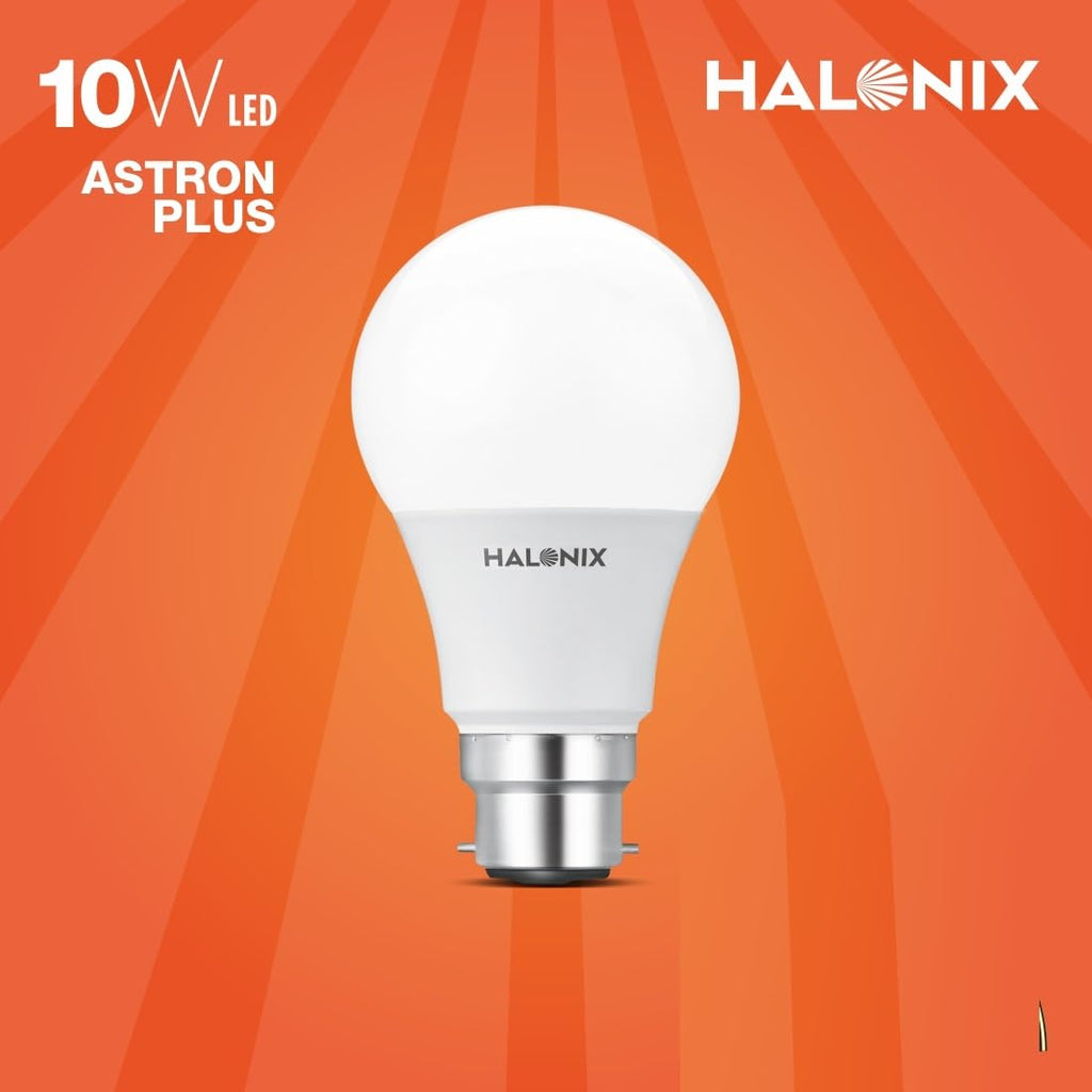 Halonix 10W B22 LED Bulb Cool White, Pack of 25 | Energy Efficient, Bright Light for Home & Office
