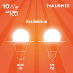 Halonix 10W B22 LED Bulb Cool White, Pack of 25 | Energy Efficient, Bright Light for Home & Office