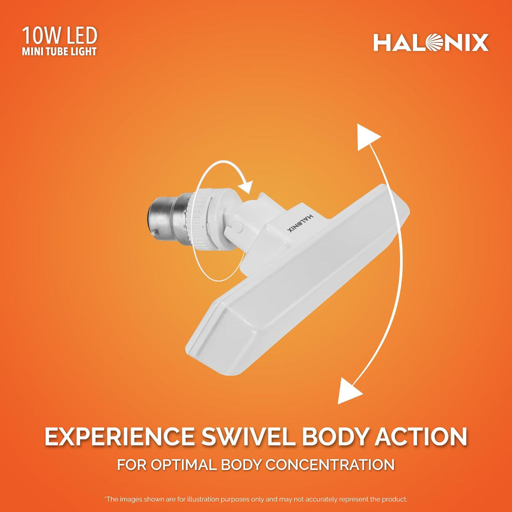 Halonix 10 Watts B22d Led bulb Mini tube Light |Color- Cool White | Base-B22 | Pack of 30 |