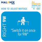 Halonix 2-in-1 Dimmable 9W,0.5W Multi Wattage Adjustable Light Led Bulb (Pack Of 10), All Rounder led bulb Base B22D