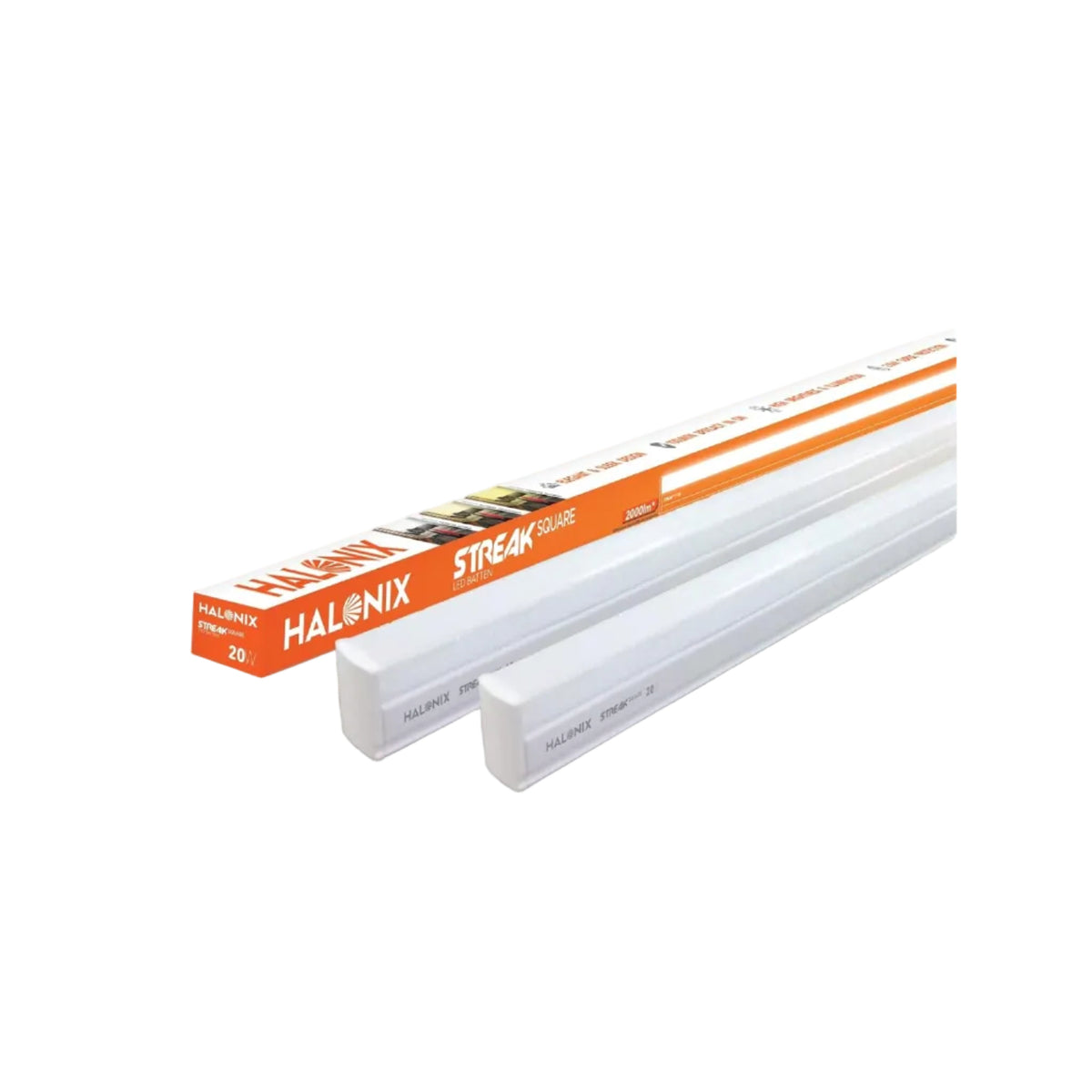 Halonix 20W LED Batten / Led Tubelight | 4-ft Tubelight for Living Room & Bedroom | Cool day light | Pack 2