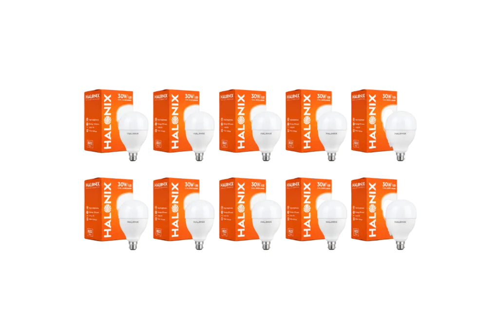 Halonix 30W B22 LED Cool White Bulb, Pack of 10