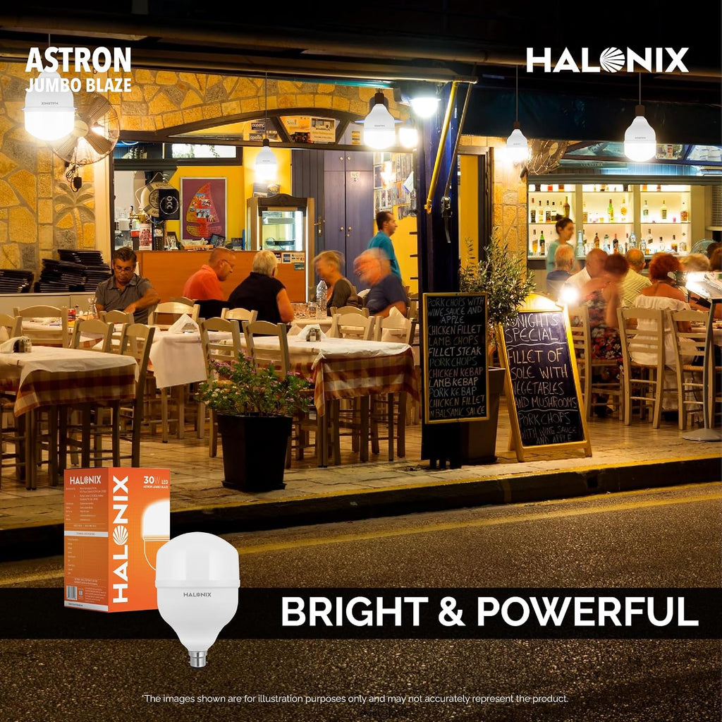 Halonix 30W B22 LED Cool White Bulb, Pack of 10