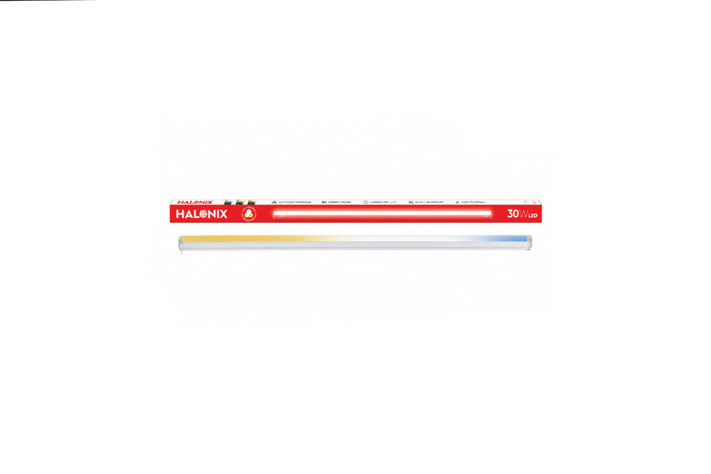 Halonix 30 Watt 3-in-1 LED Tube Light | 3 Color LED Batten | White, Warm Yellow & Off-White Lighting Modes | High Brightness Tube Light | Pack of 1