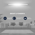 Halonix 30 Watt 3-in-1 LED Tube Light | 3 Color LED Batten | White, Warm Yellow & Off-White Lighting Modes | High Brightness Tube Light | Pack of 2