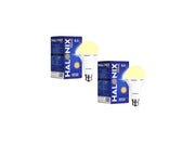 Halonix 8.5W Rechargeable Emergency Inverter LED Bulb | Emergency Light | Upto 4 Hours Battery | B22D | 1 Year - Warranty (Pack of 2, Warm Yellow)