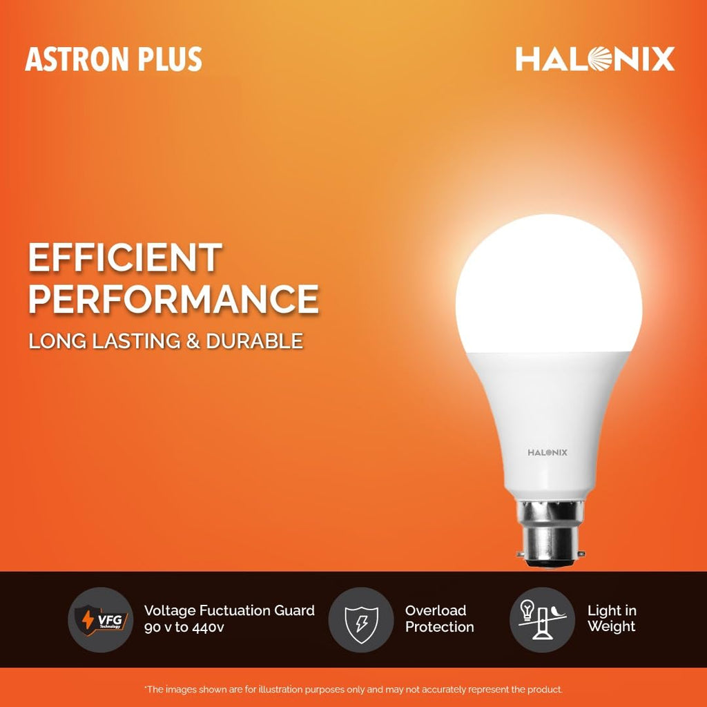 Halonix 10W B22 LED Cool Day Light Bulb, Pack of 10
