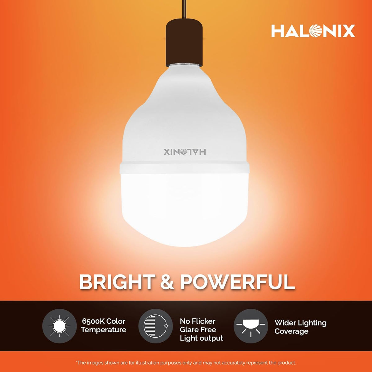 Halonix Jumbo 30W LED Bulb | Cool Day Light (6500K) |Pack of 1 |Energy Efficient| 4kv Surge Protection |Base- B22 | High Wattage Led Bulb|