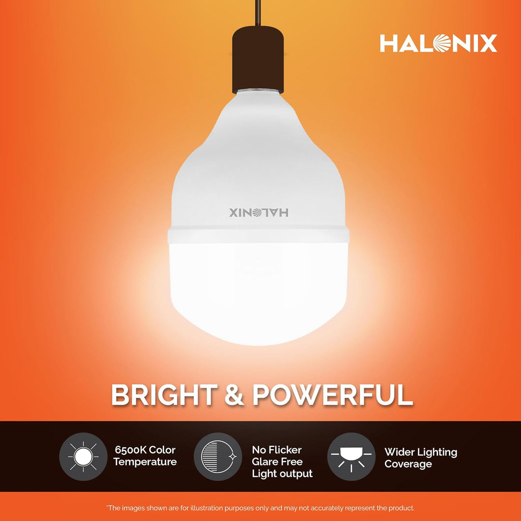 Halonix Jumbo 30W higher wattage Led Bulb | Cool Day Light (6500K)| Base- B22 | Energy Efficient | Surge Protection | Pack of 4
