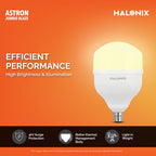 Halonix Jumbo 30W Higher Wattage Yellow Led Bulb | Warm White Led Bulb | Base- B22 | Energy Efficient | Surge Protection | Pack of 1