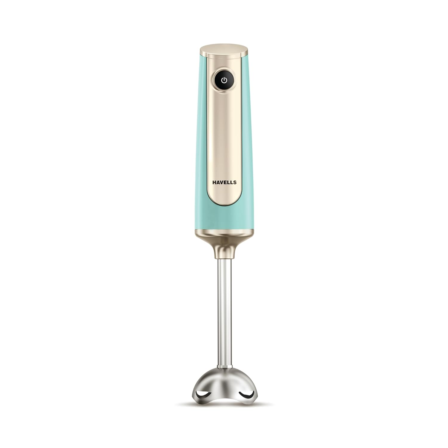 Havells CRAFT Hand Blender|50% Quieter Operation|Easy Blending with 300 Watt Power|Food Grade Material - SS304 Shaft and Blade|Ergonomic One Button Operation|2Yrs Manufacturer Warranty(Blue & Gold)