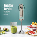 Havells CRAFT Hand Blender|50% Quieter Operation|Easy Blending with 300 Watt Power|Food Grade Material - SS304 Shaft and Blade|Ergonomic One Button Operation|2Yrs Manufacturer Warranty(Blue & Gold)