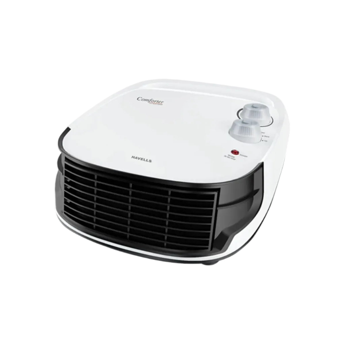 Havells Comforter 2000 Watt Room Heater with Overheat Protection| Easy to Carry for Bedroom and Office| Adjustable Thermostat Control Knob & Adjustable Vent for Air Delivery (White and Black)