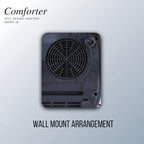 Havells Comforter 2000 Watt Room Heater with Overheat Protection| Easy to Carry for Bedroom and Office| Adjustable Thermostat Control Knob & Adjustable Vent for Air Delivery (White and Black)