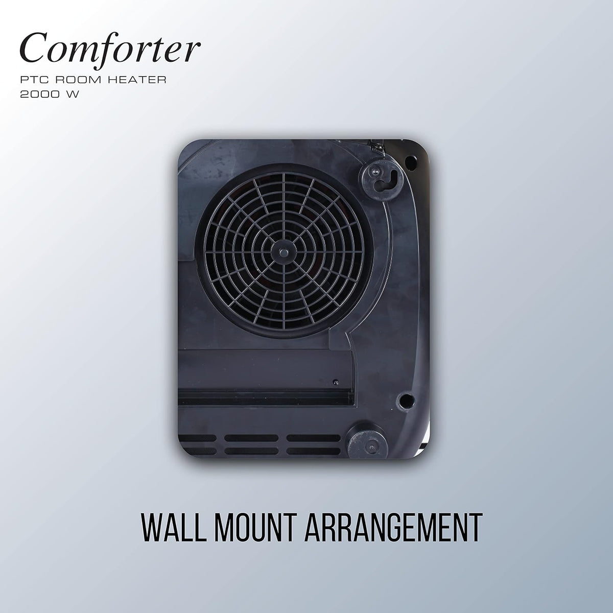 Havells Comforter 2000 Watt Room Heater with Overheat Protection| Easy to Carry for Bedroom and Office| Adjustable Thermostat Control Knob & Adjustable Vent for Air Delivery (White and Black)