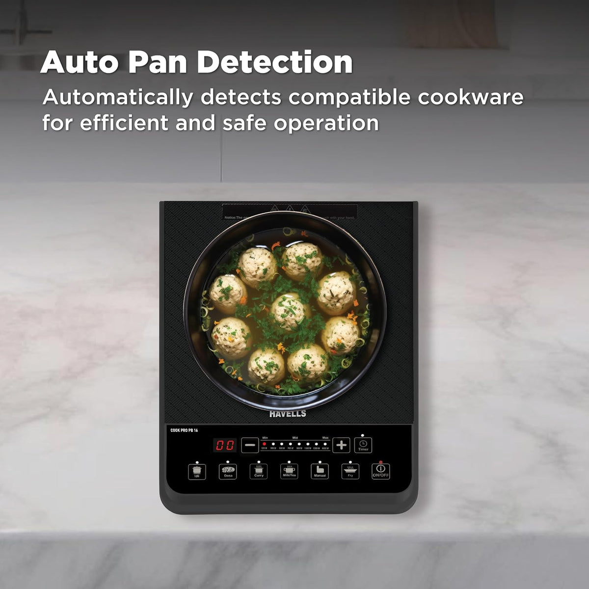 Havells Cook Pro PB 16 Induction Cooktop| Black