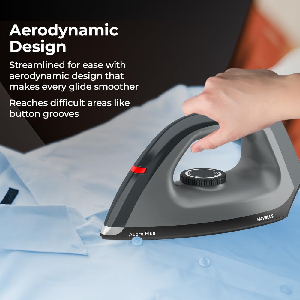 Havells Dry Iron Adore Plus 1100 Watts, Iron Press