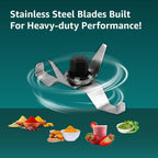 Havells Pulse 500 Watt Mixer Grinder|3 Stainless Steel Leak-Resistant Jars (400ml, 800ml, 1.2L)