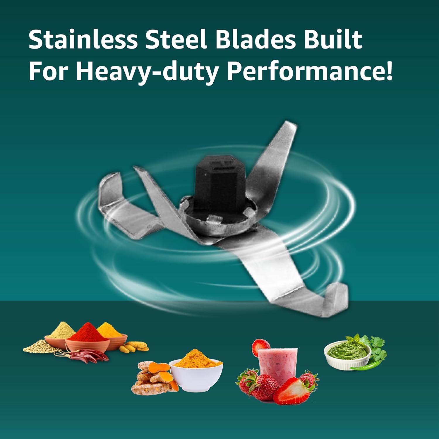Havells Pulse 500 Watt Mixer Grinder|3 Stainless Steel Leak-Resistant Jars (400ml, 800ml, 1.2L)