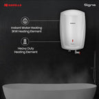 Havells Signa 5L Instant Water Heater(Geyser) with Anti Rust Aqua Shield| Twin LED Indicator| Shock Proof Body| ISI Marked| Fire Retardant Power Cord| Warranty- 5Yr on inner tank & 2Yr comprehensive