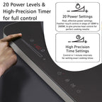 Hawkins Futura Dual Hob Induction Cooktop, 3600-W, Auto Cut-off, Child Lock, Intelligent Boil-Dry Protection, 20 Power Settings, Black (FIC2A1)