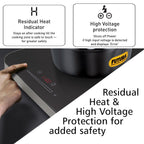 Hawkins Futura Dual Hob Induction Cooktop, 3600-W, Auto Cut-off, Child Lock, Intelligent Boil-Dry Protection, 20 Power Settings, Black (FIC2A1)
