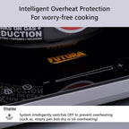 Hawkins Futura Single Induction Hob, 2000-W Cooktop with 20 Power Settings, Precise Time Setting Intervals, Child Lock, Black (FIC1A1)