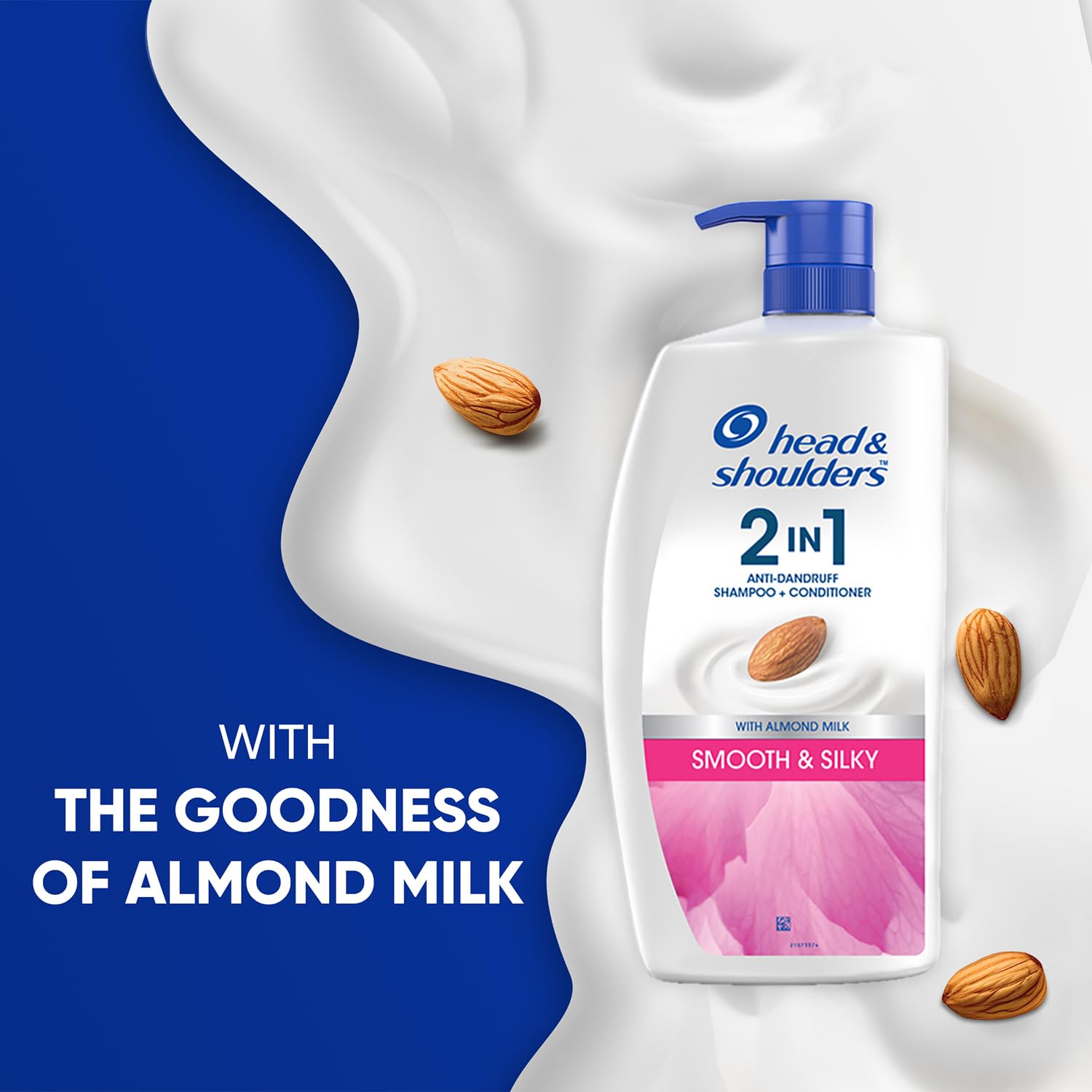 Head & Shoulders 2-in-1 Smooth and Silky Anti Dandruff Shampoo + Conditioner ( 1 L)