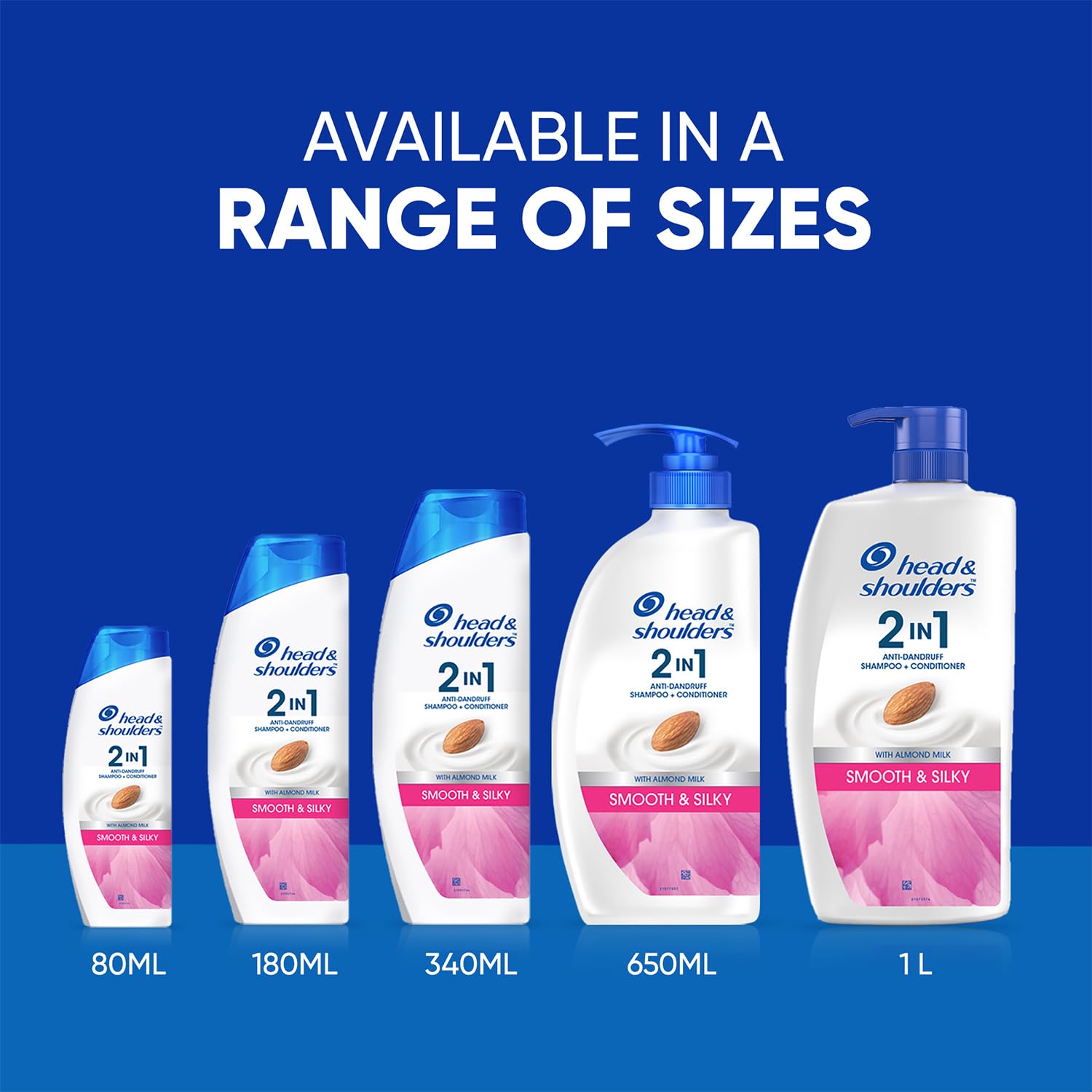 Head & Shoulders 2-in-1 Smooth and Silky Anti Dandruff Shampoo + Conditioner ( 1 L)