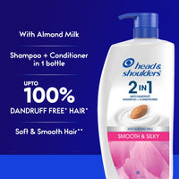 Head & Shoulders 2-in-1 Smooth and Silky Anti Dandruff Shampoo + Conditioner ( 1 L)