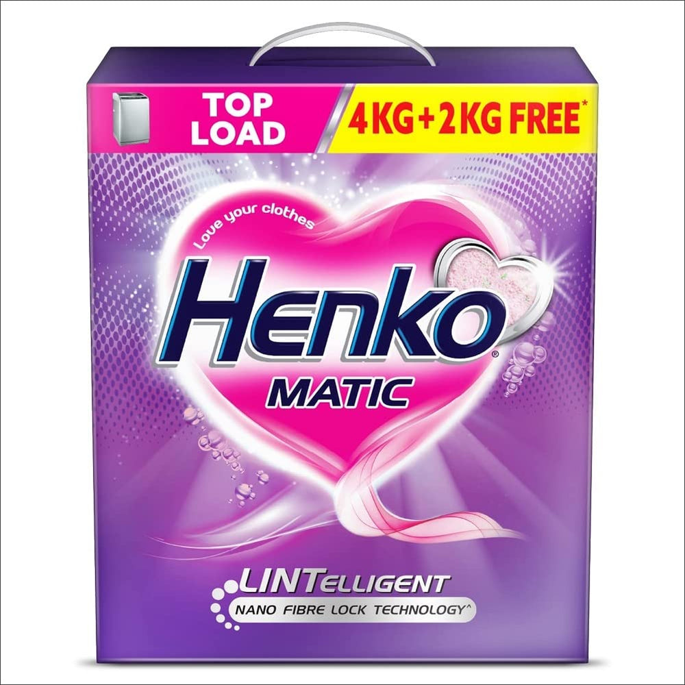 Henko Matic Top Load Detergent Powder 4KG + 2KG