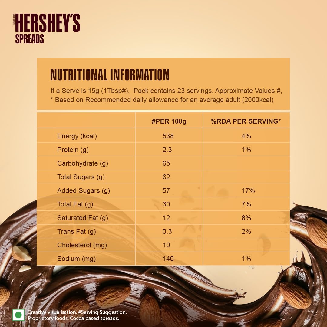 Hershey's Spreads Cocoa with Almond, 350g