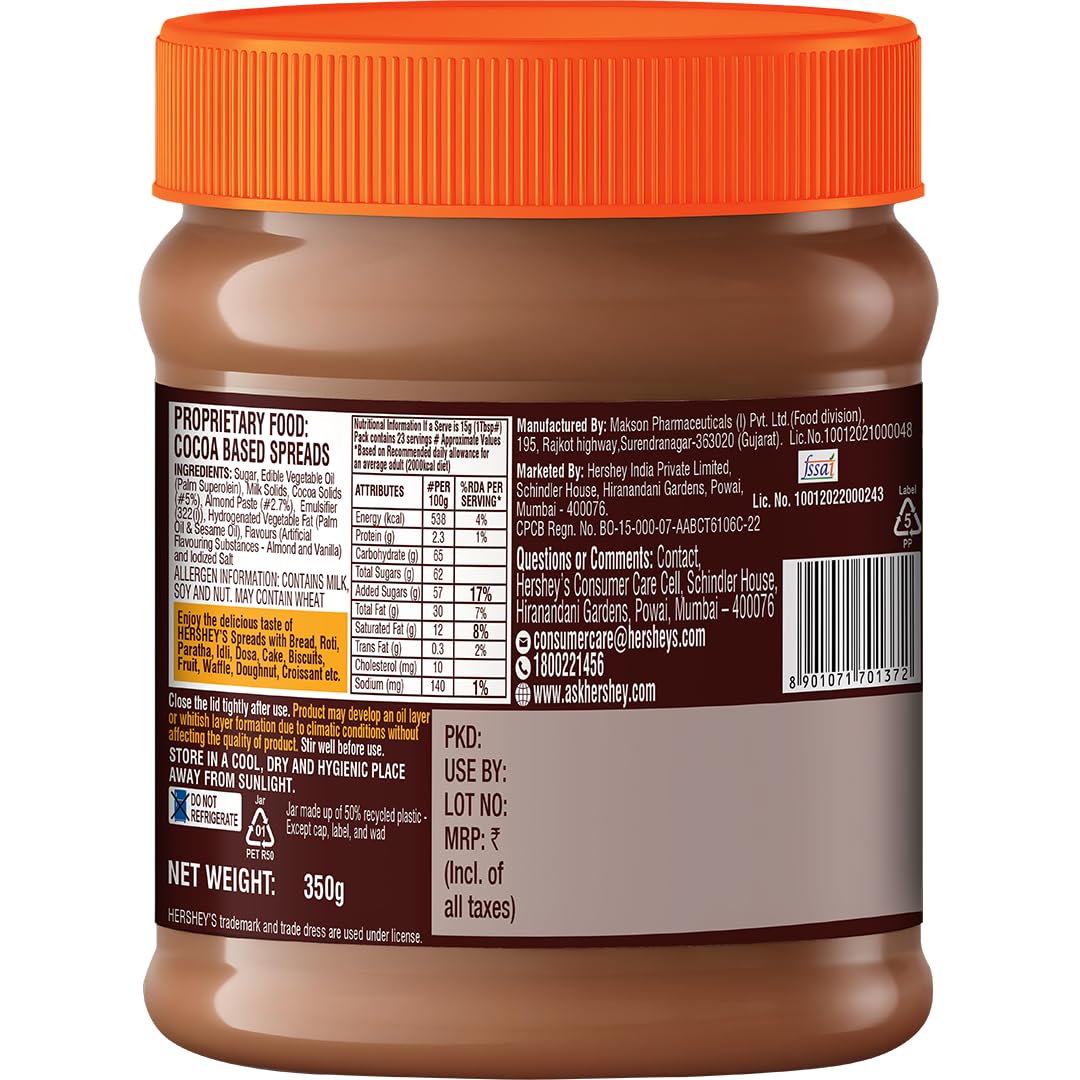 Hershey's Spreads Cocoa with Almond, 350g