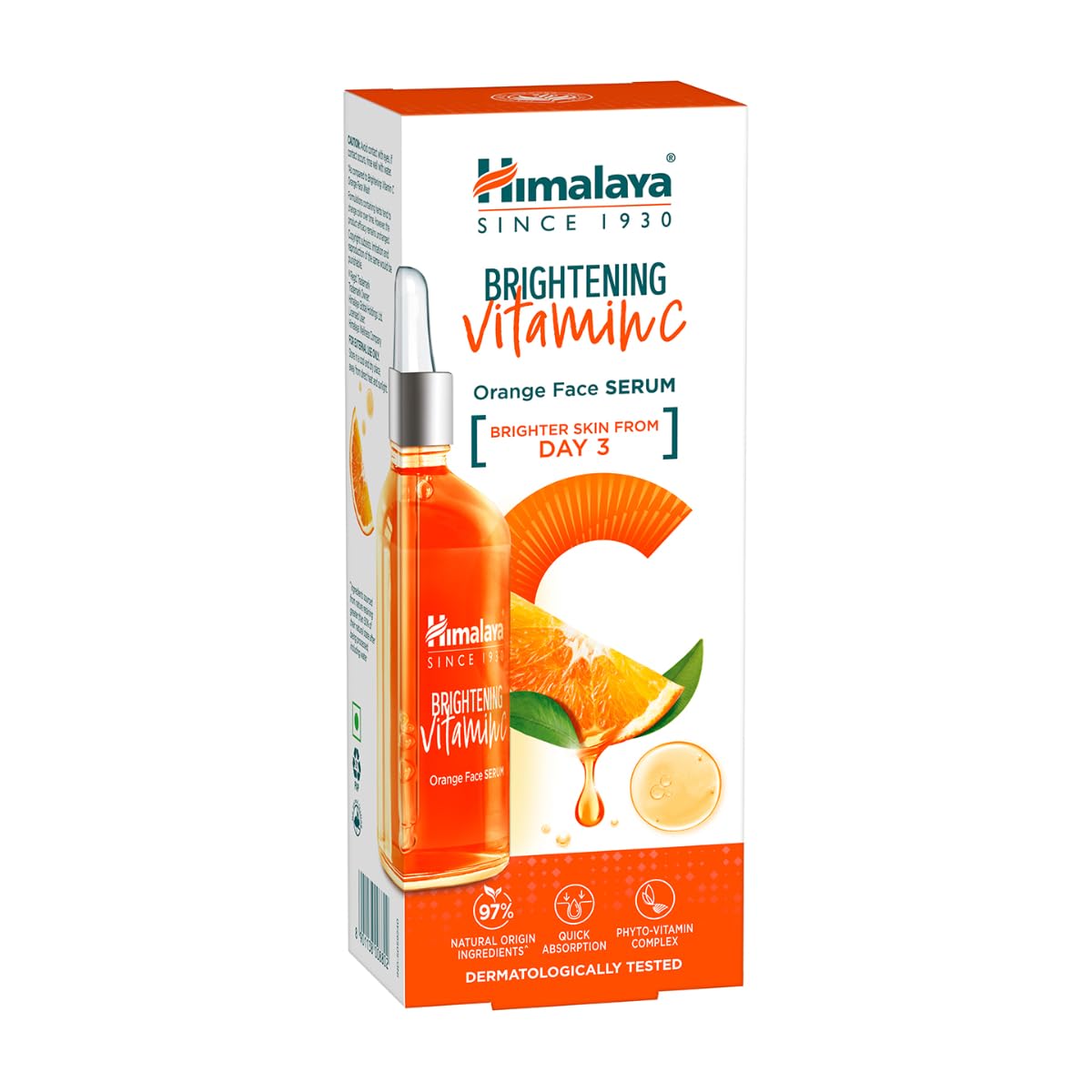 Himalaya Brightening Vitamin C Orange Face Serum, 15 mL