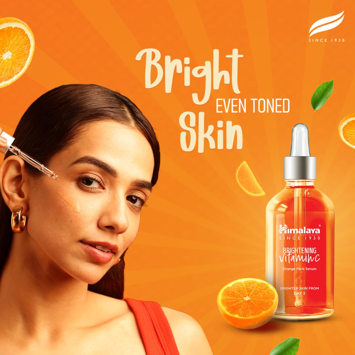 Himalaya Brightening Vitamin C Orange Face Serum, 15 mL