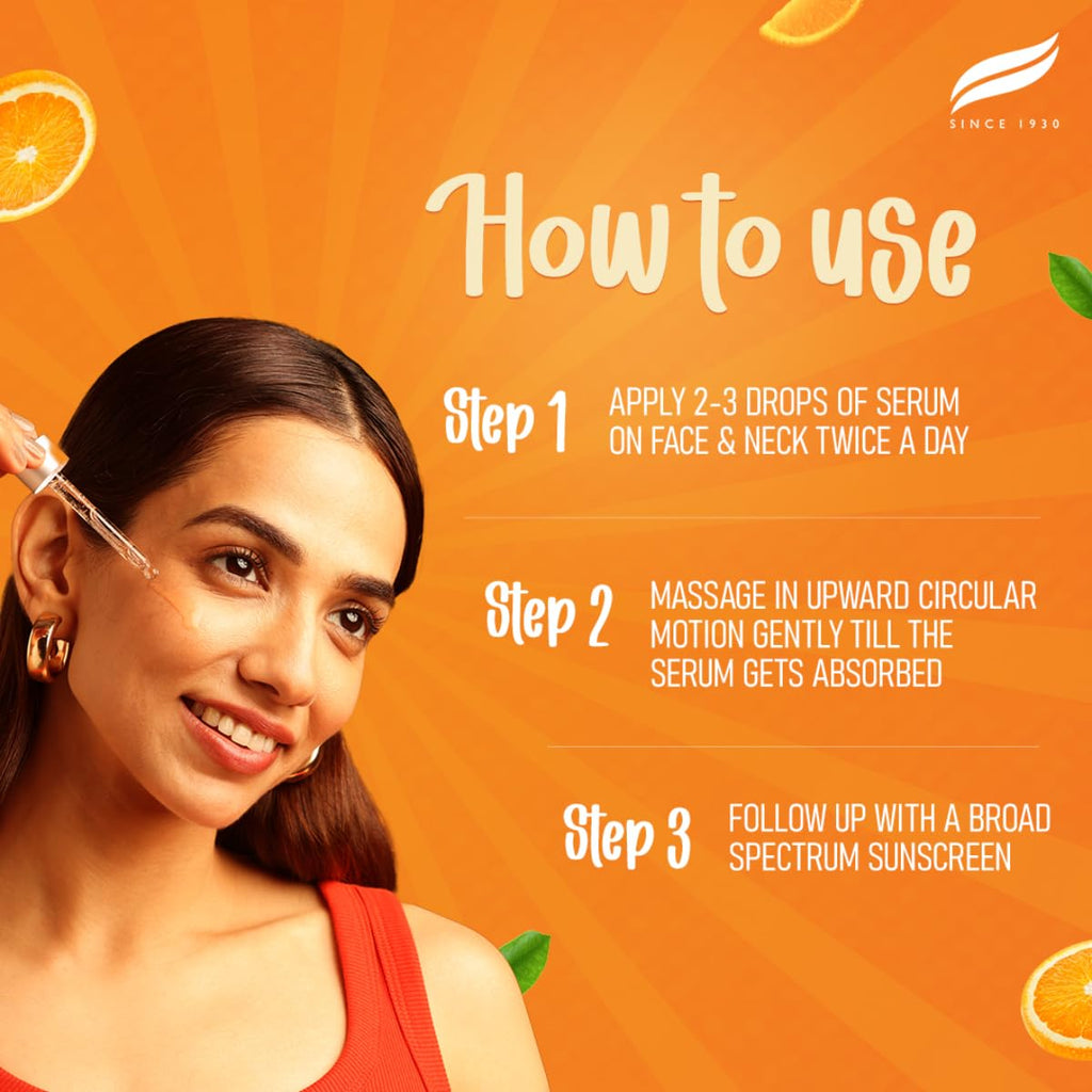 Himalaya Brightening Vitamin C Orange Face Serum, 15 mL