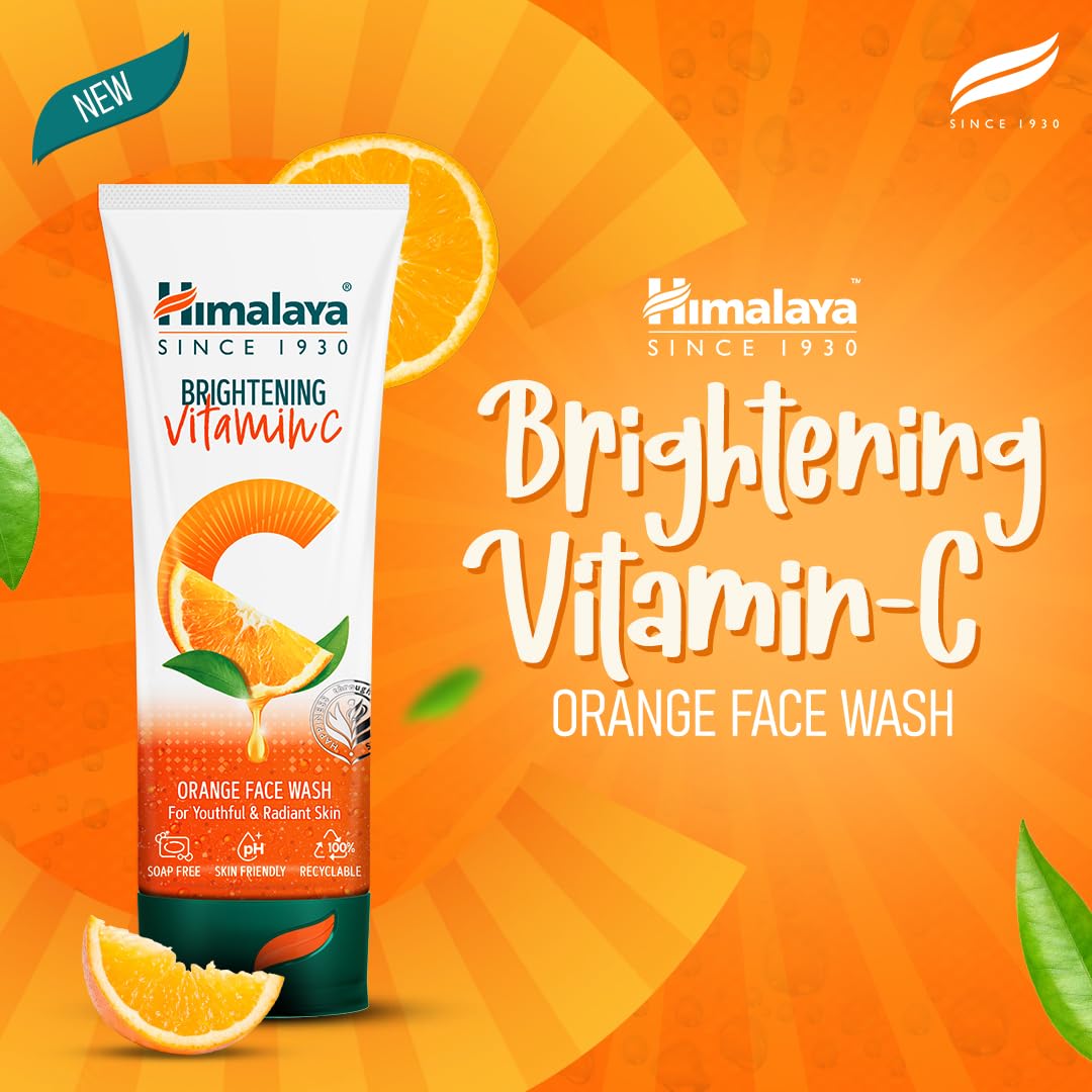 Himalaya Brightening Vitamin C Orange Face Wash 100 ml