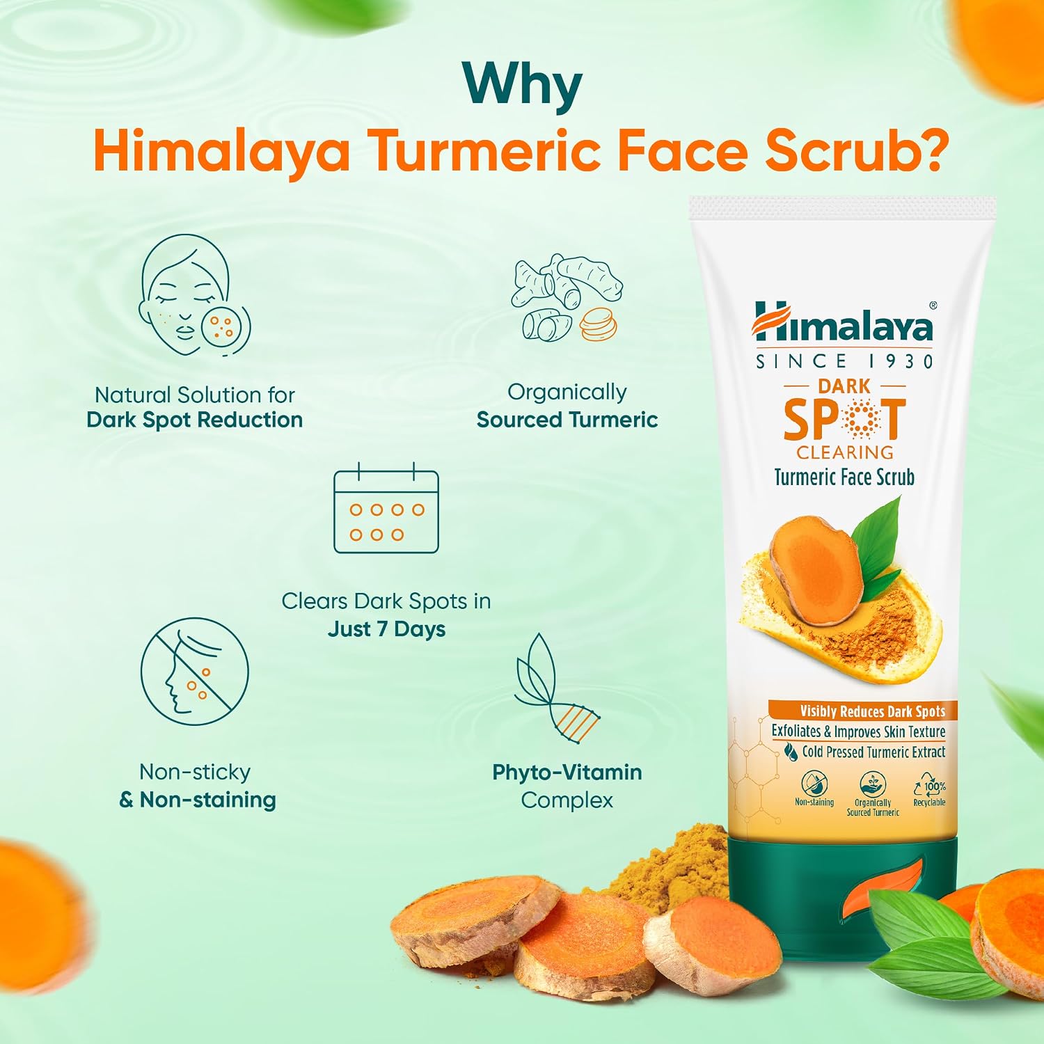 Himalaya Dark Spot Clearing Turmeric Face Scrub 100g