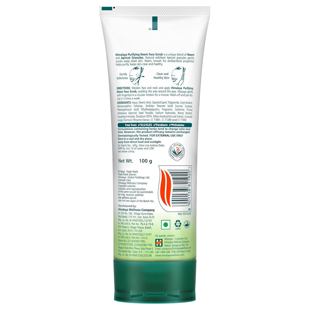 Himalaya Herbals Purifying Neem Scrub, 100gm