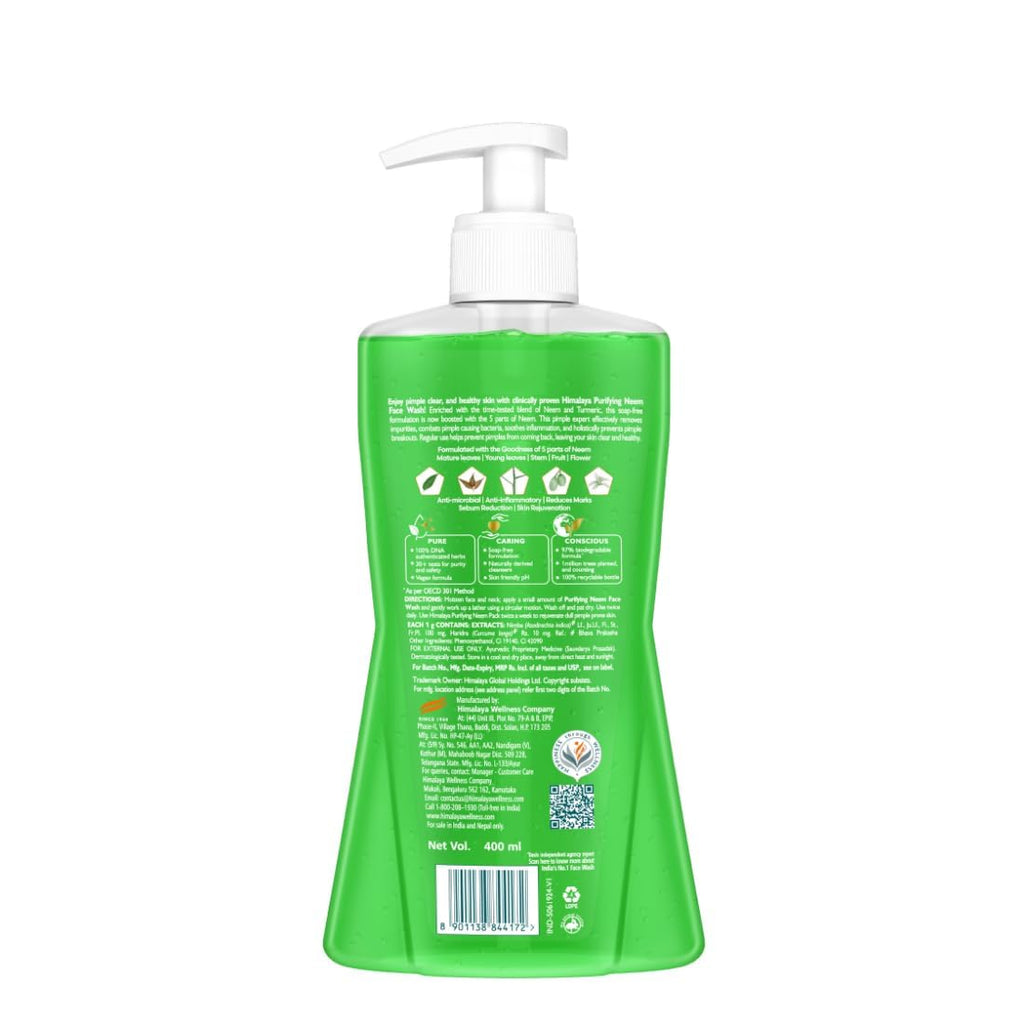 Himalaya Purifying Neem Face Wash 400 ML
