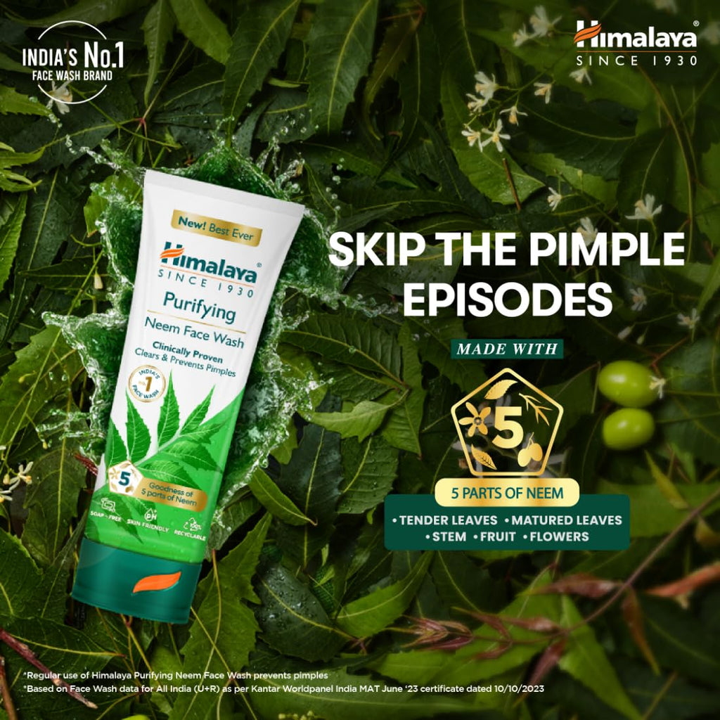 Himalaya Purifying Neem Face Wash, 150 ml