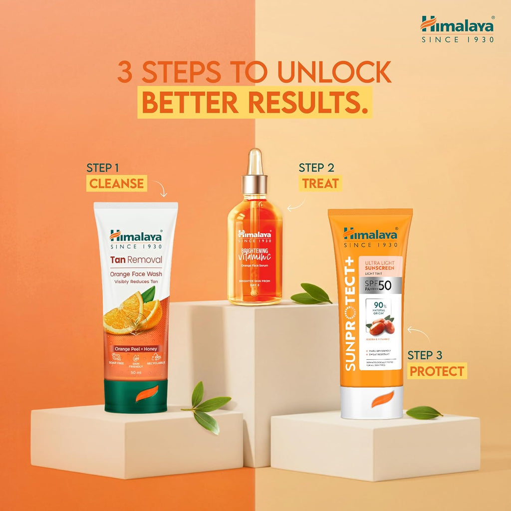 Himalaya Sun Protect+ Ultra Light Sunscreen | Light tint Cream 50g
