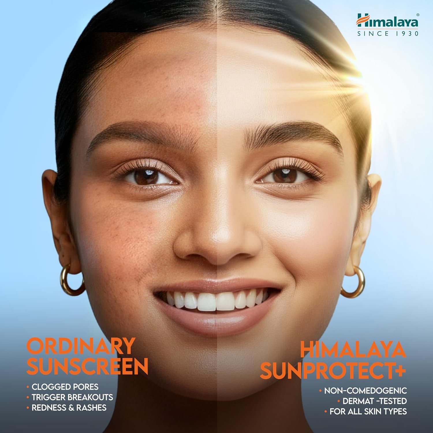 Himalaya Sun Protect+ Ultra Light Sunscreen | Light tint Cream 50g