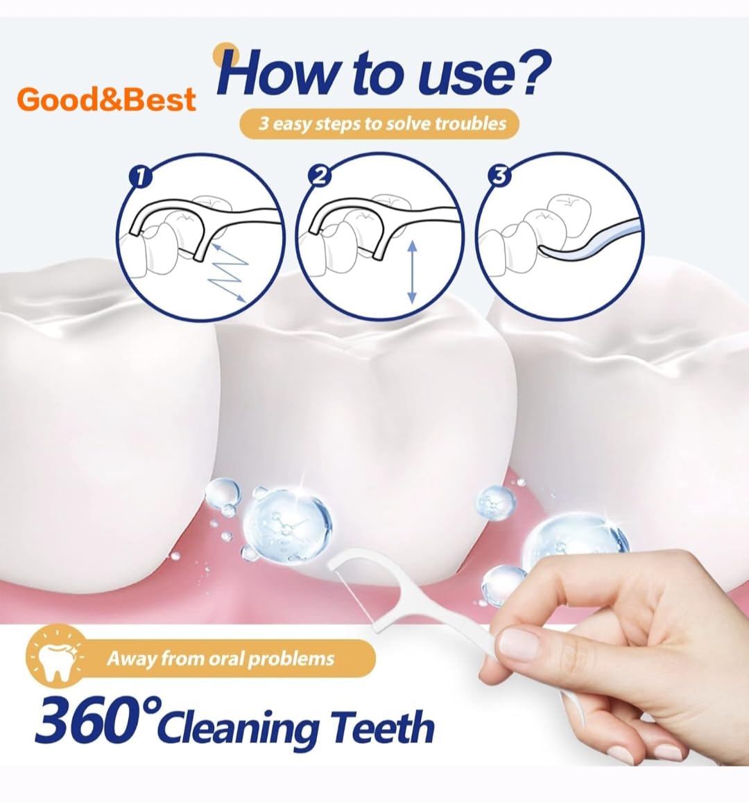 Hopesmilebest 50 Piece Cleaning Dental