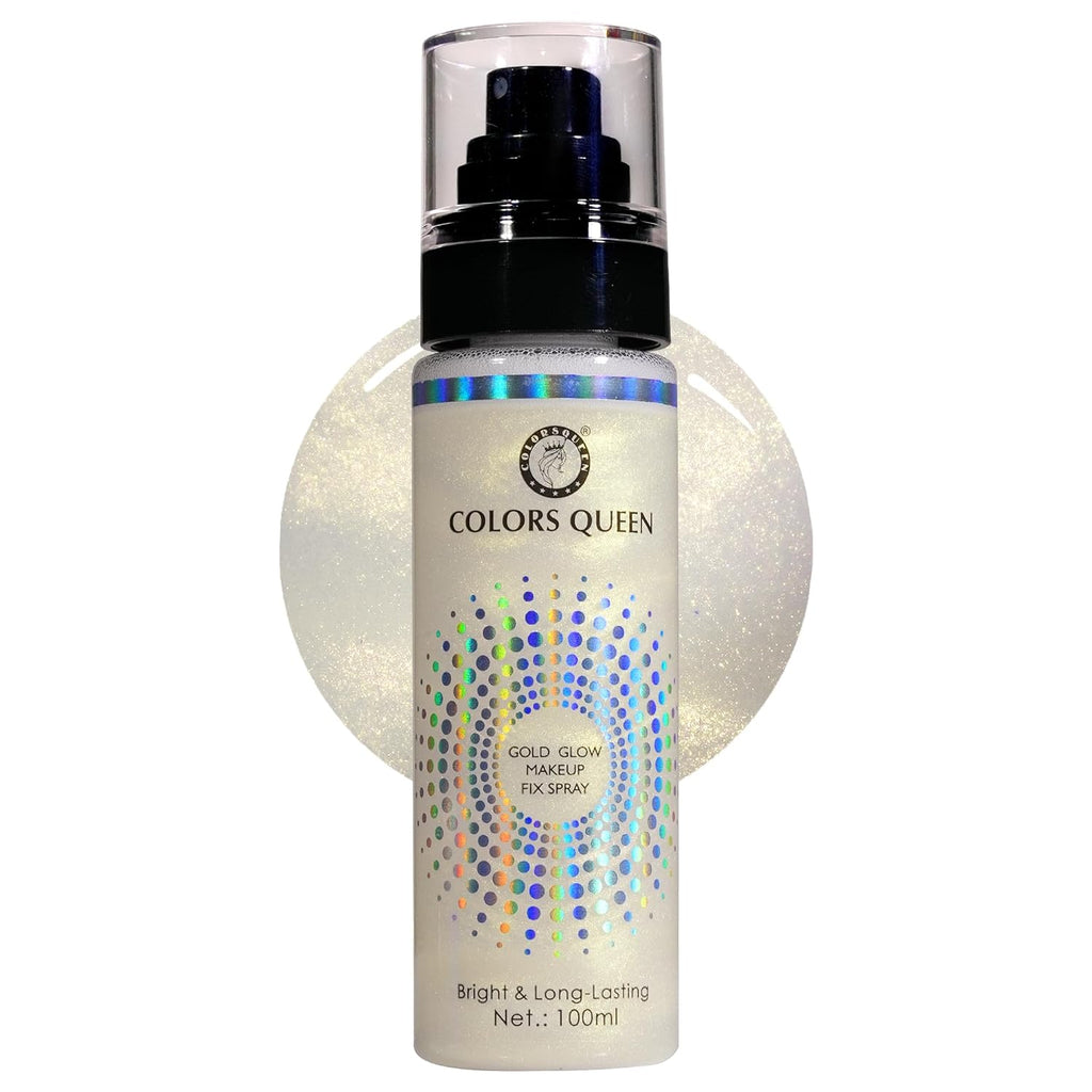 Colors Queen Gold Glow Makeup Fixer Spray – 100 ml