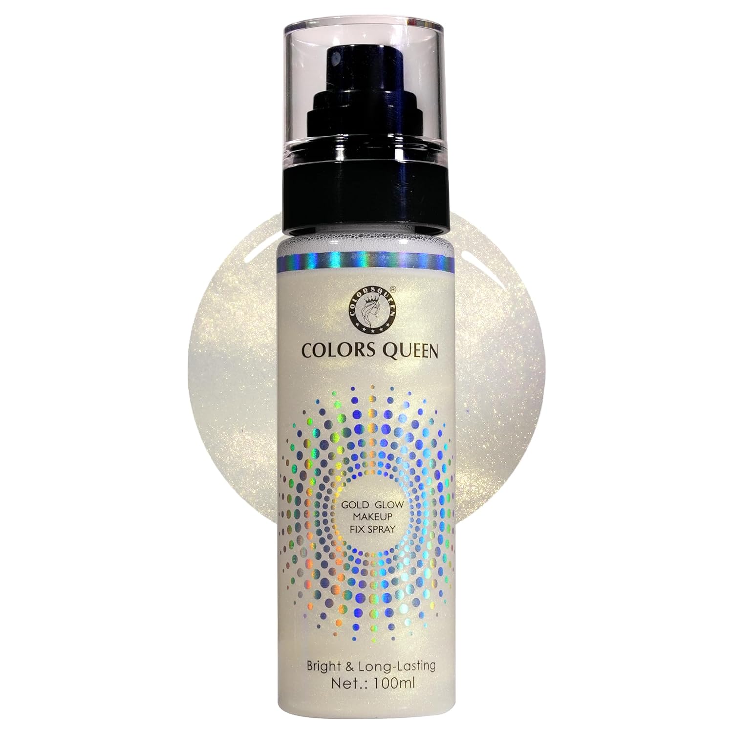 Colors Queen Gold Glow Makeup Fixer Spray – 100 ml